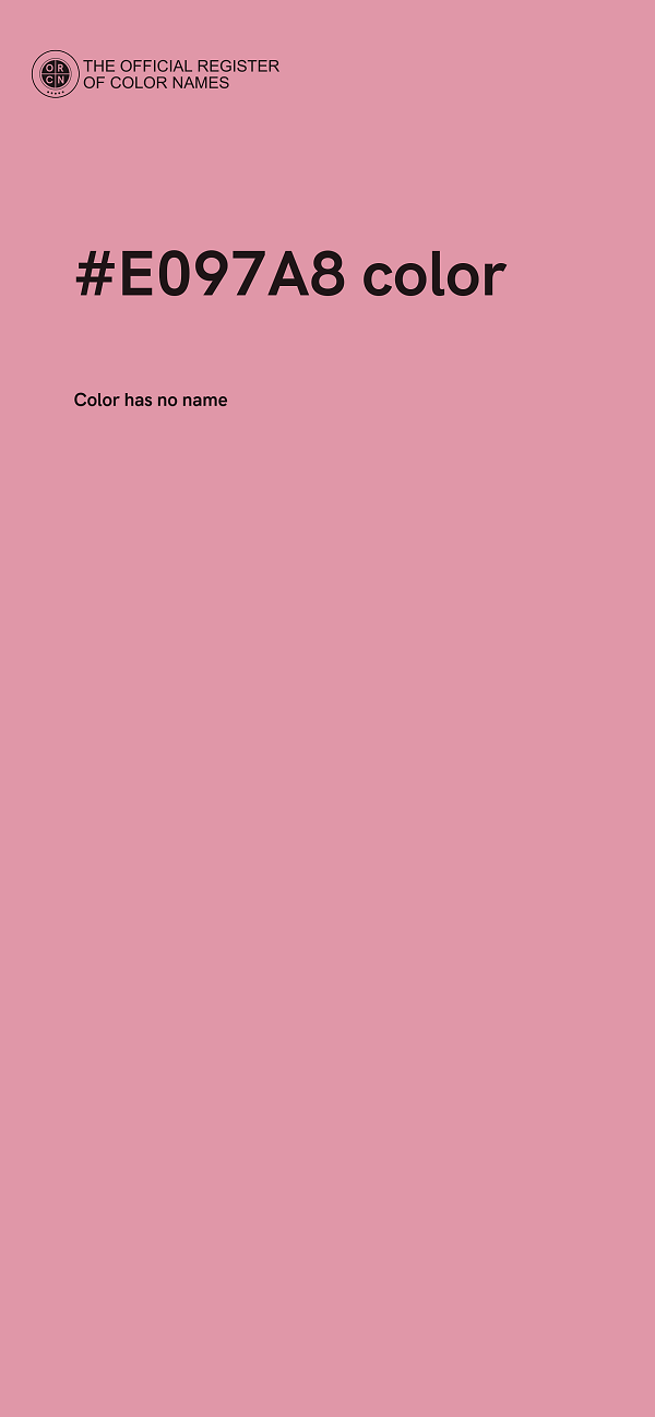 #E097A8 color image