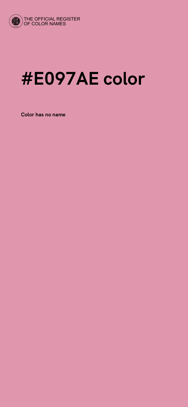 #E097AE color image