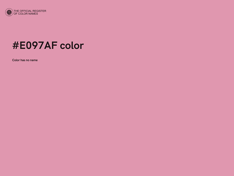 #E097AF color image