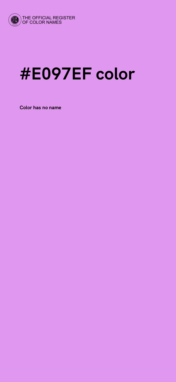 #E097EF color image