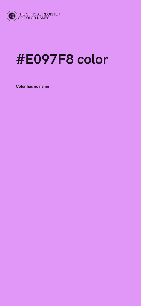 #E097F8 color image