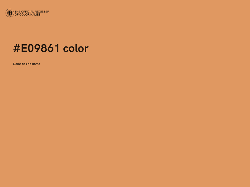 #E09861 color image