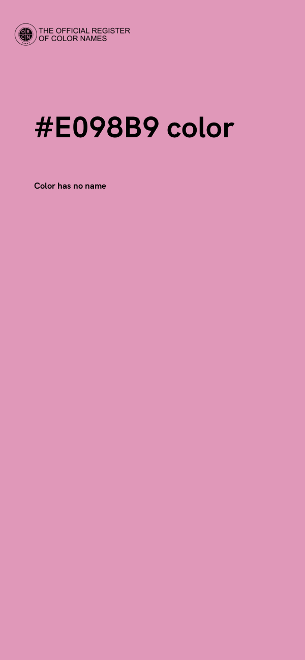 #E098B9 color image