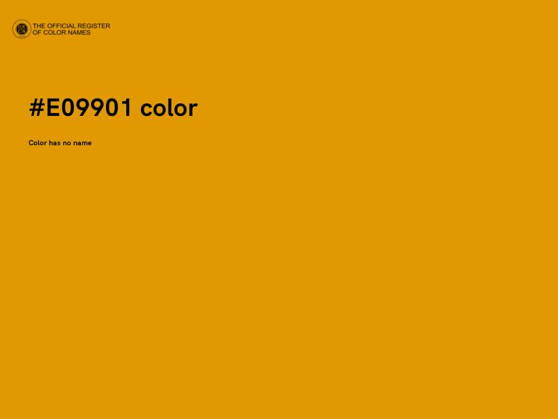 #E09901 color image
