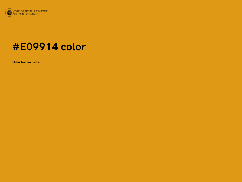 #E09914 color image