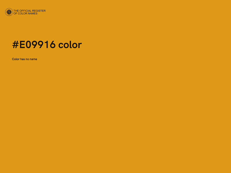 #E09916 color image