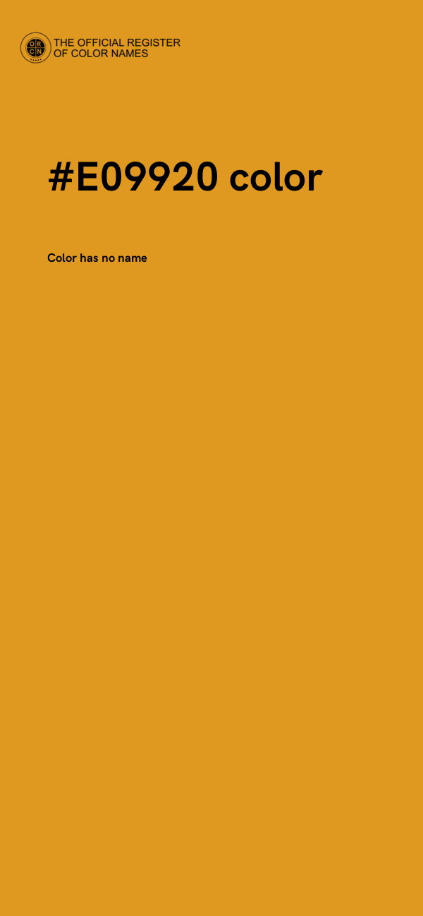#E09920 color image