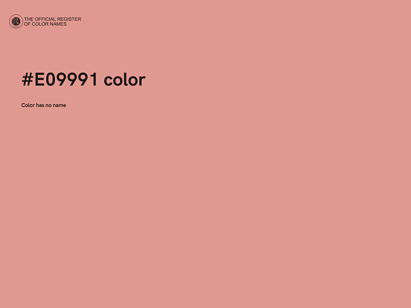 #E09991 color image