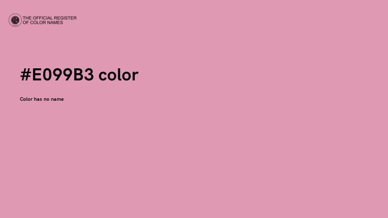 #E099B3 color image