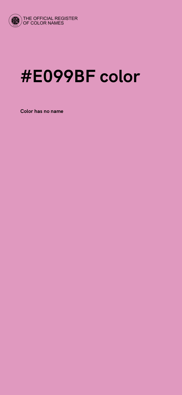 #E099BF color image