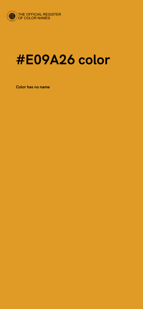 #E09A26 color image