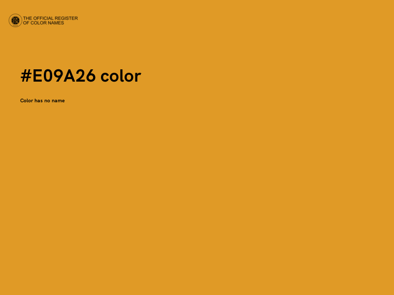 #E09A26 color image
