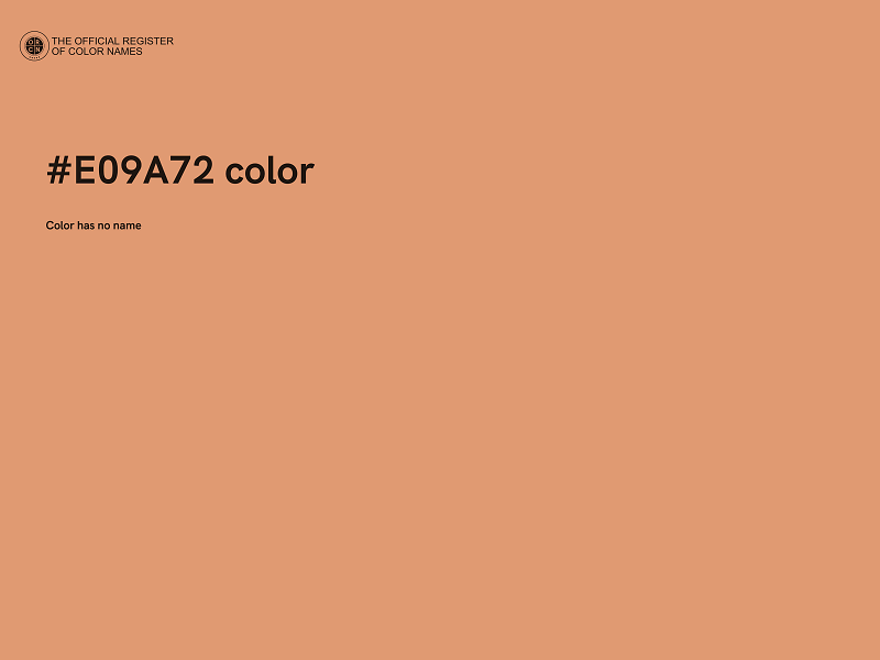 #E09A72 color image
