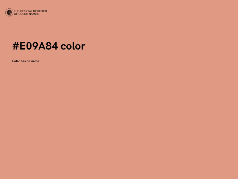 #E09A84 color image