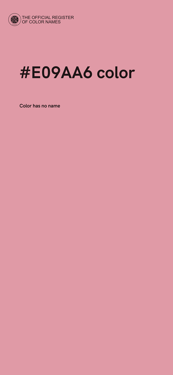 #E09AA6 color image