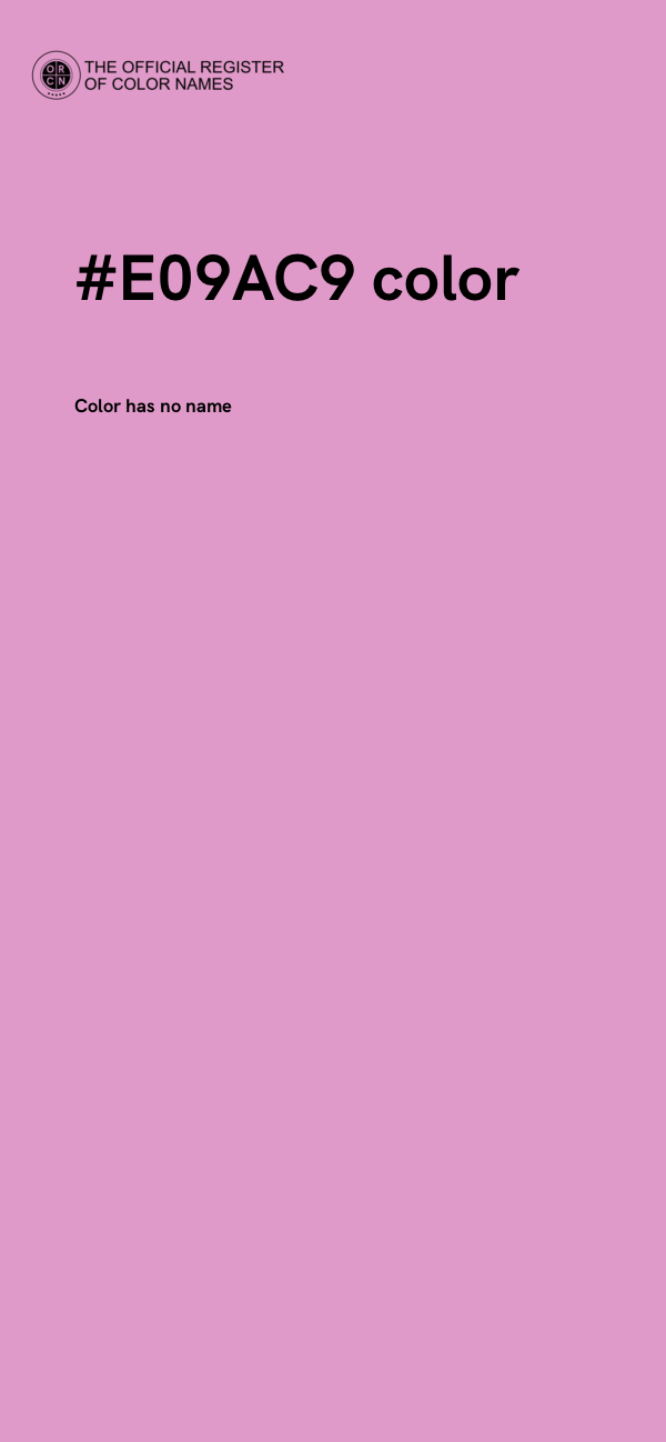 #E09AC9 color image