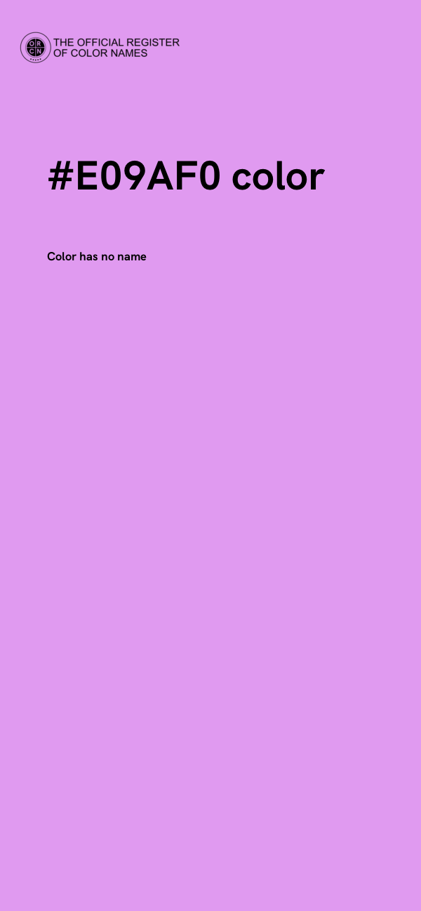 #E09AF0 color image