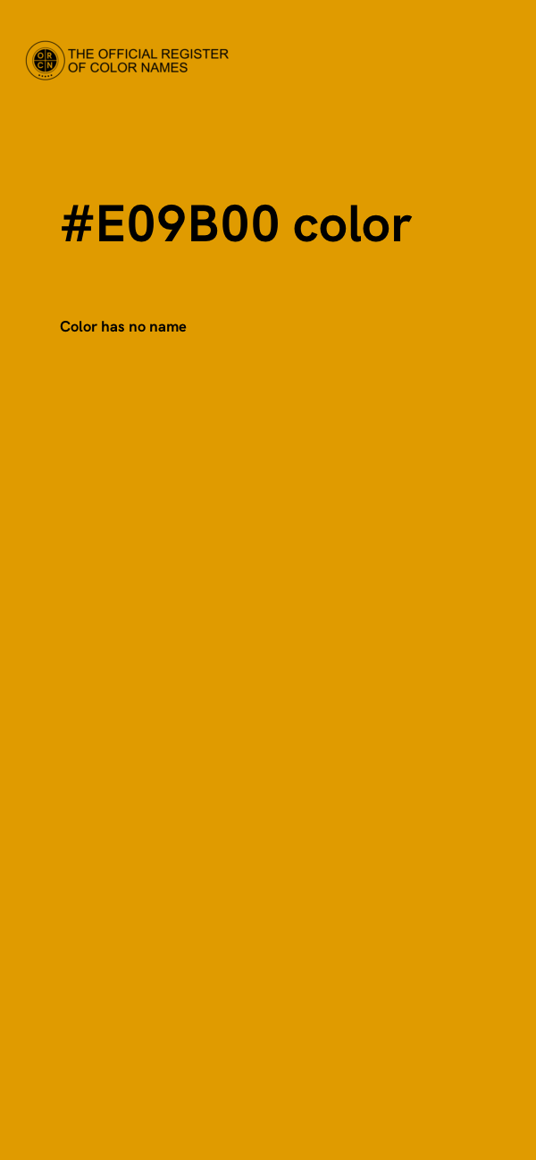 #E09B00 color image
