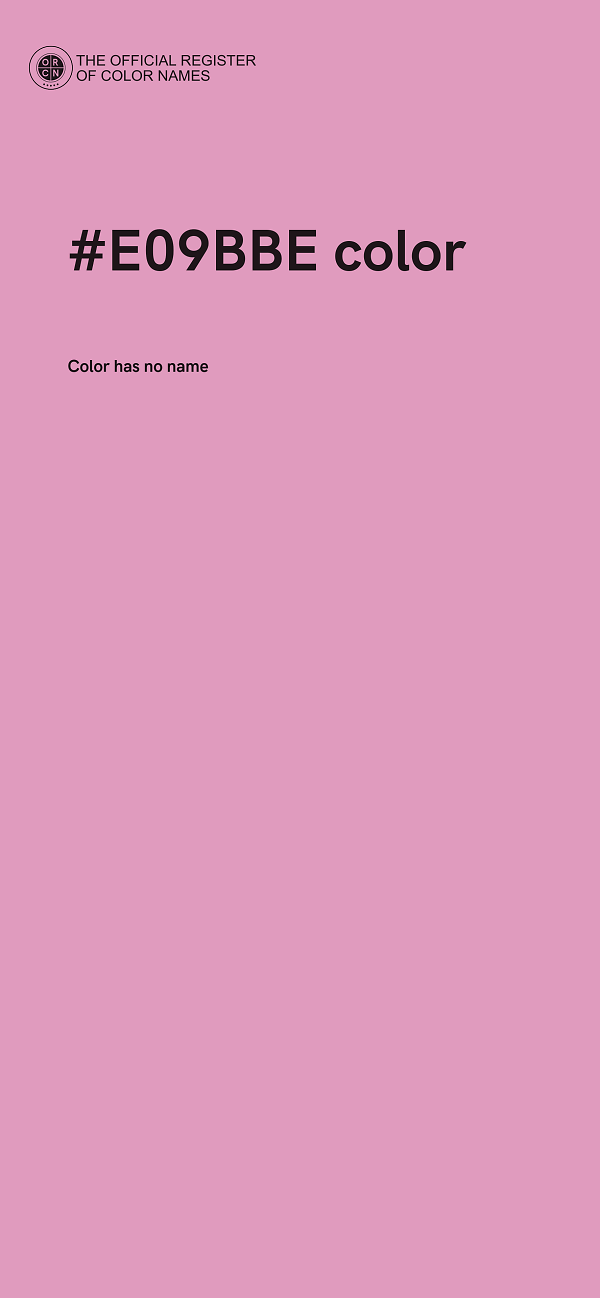 #E09BBE color image
