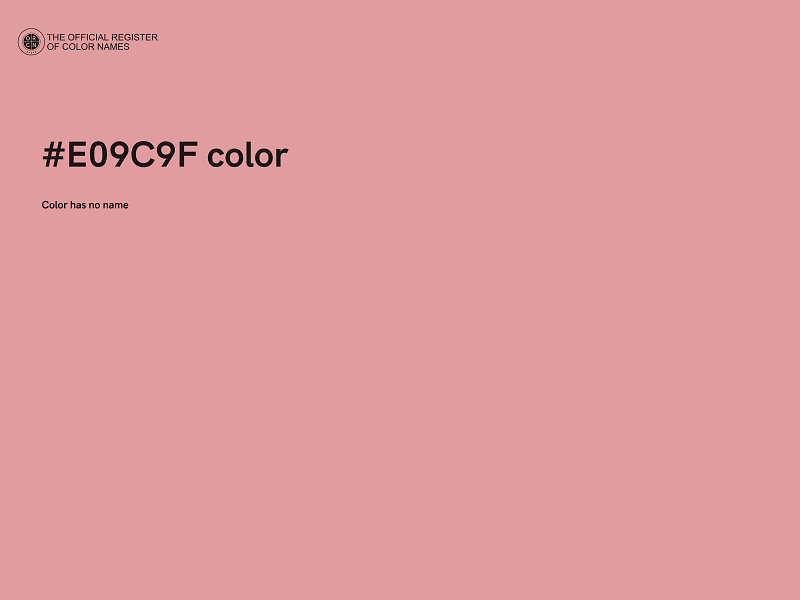 #E09C9F color image