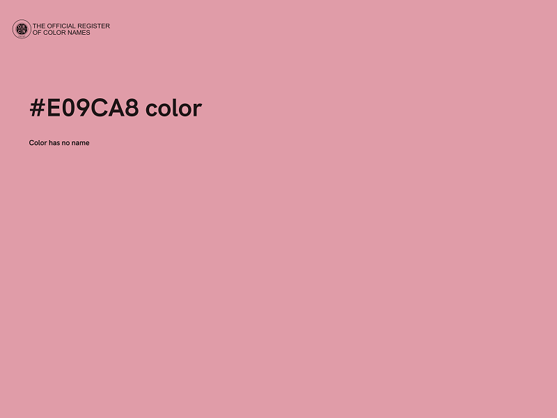 #E09CA8 color image