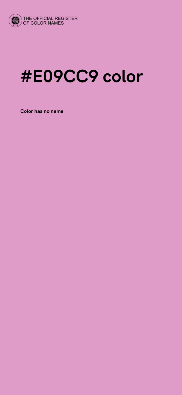 #E09CC9 color image