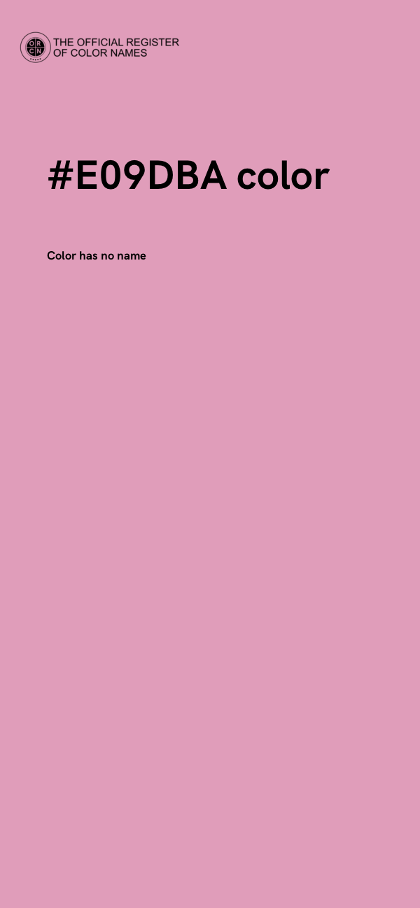 #E09DBA color image