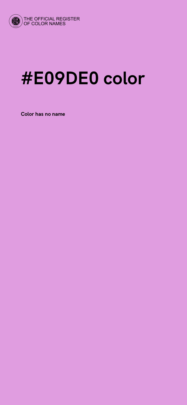 #E09DE0 color image
