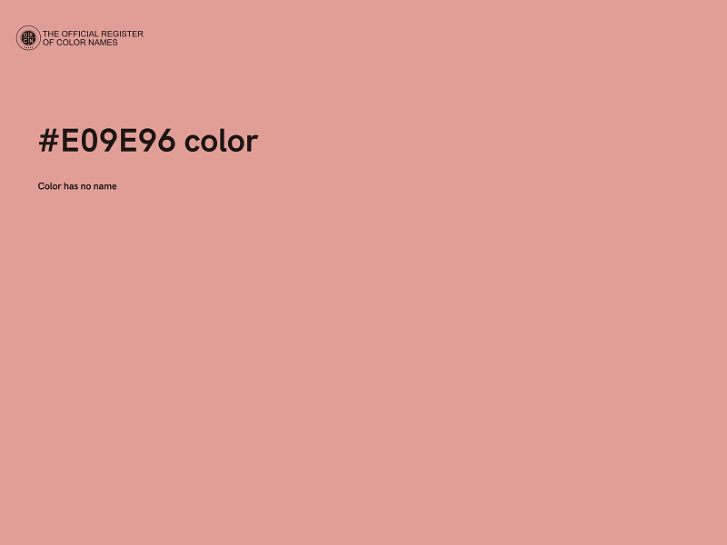 #E09E96 color image