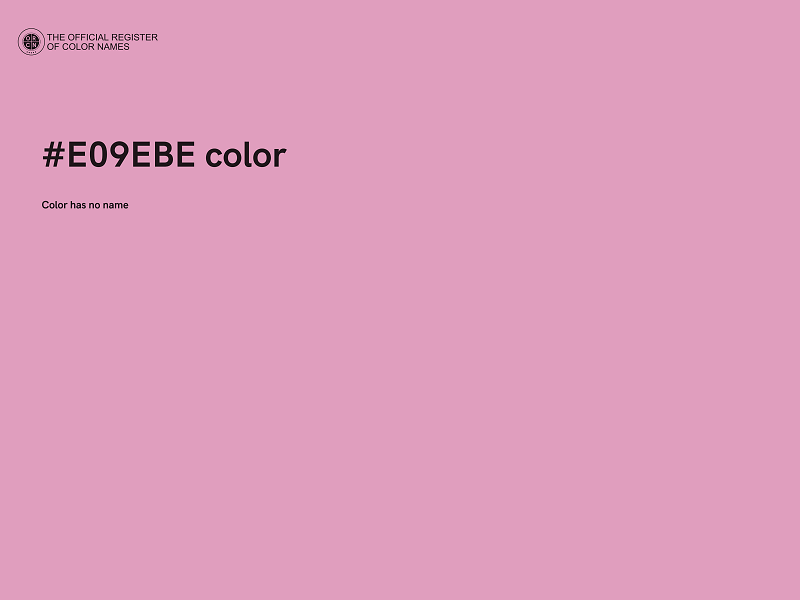 #E09EBE color image