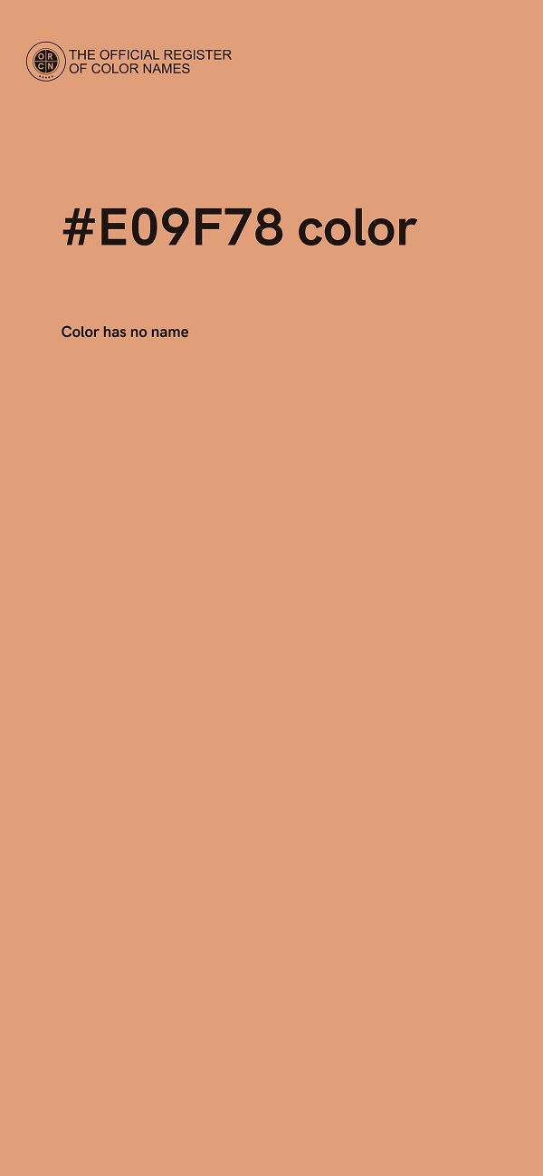 #E09F78 color image