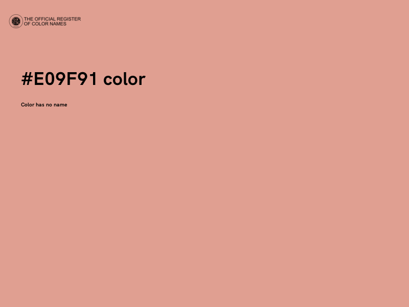 #E09F91 color image