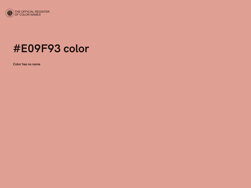 #E09F93 color image