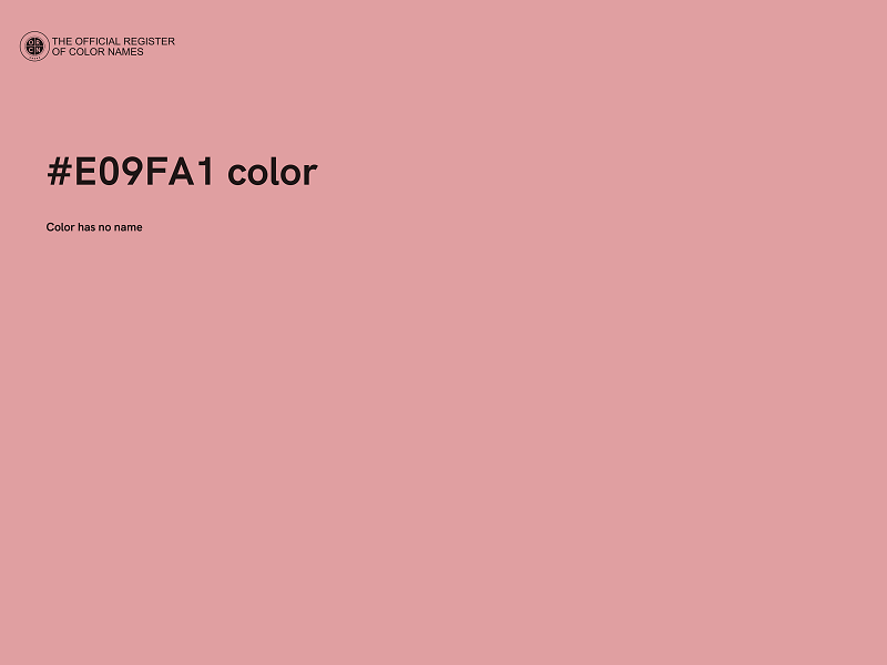 #E09FA1 color image