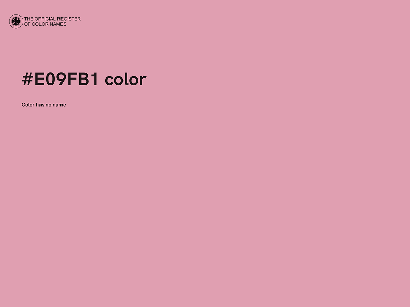 #E09FB1 color image