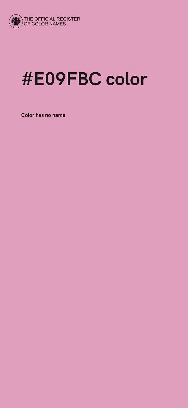 #E09FBC color image
