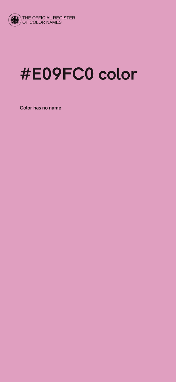 #E09FC0 color image