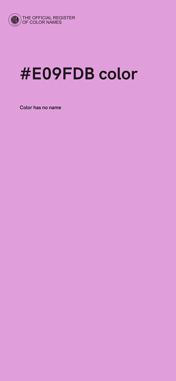 #E09FDB color image