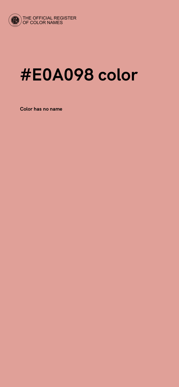 #E0A098 color image