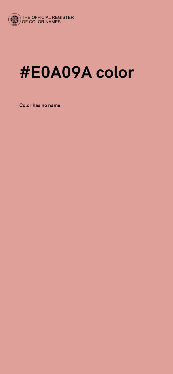 #E0A09A color image