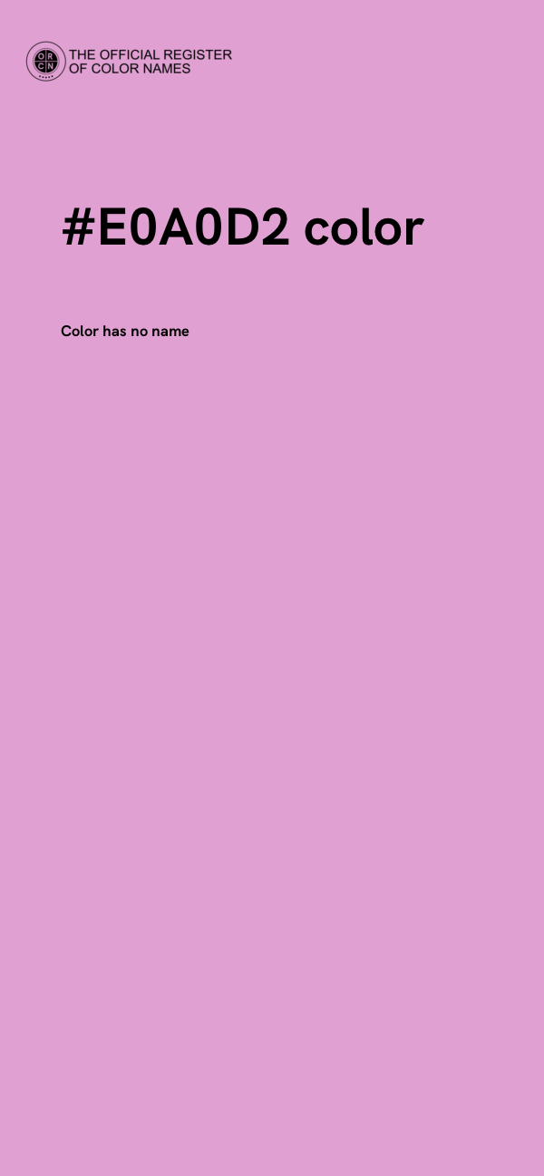 #E0A0D2 color image