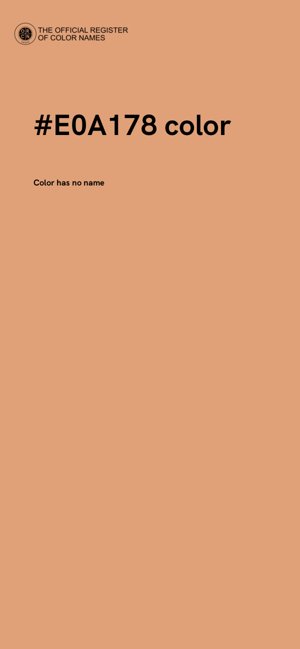#E0A178 color image