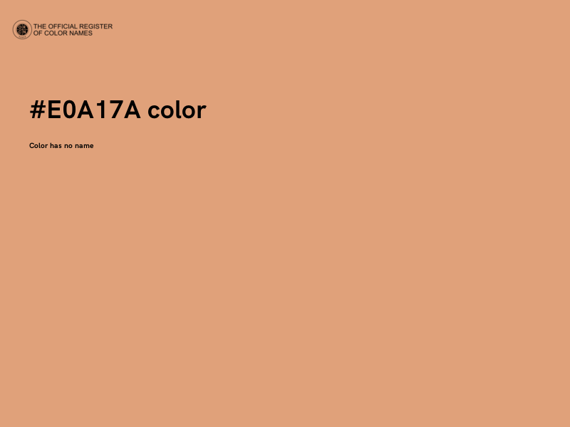 #E0A17A color image