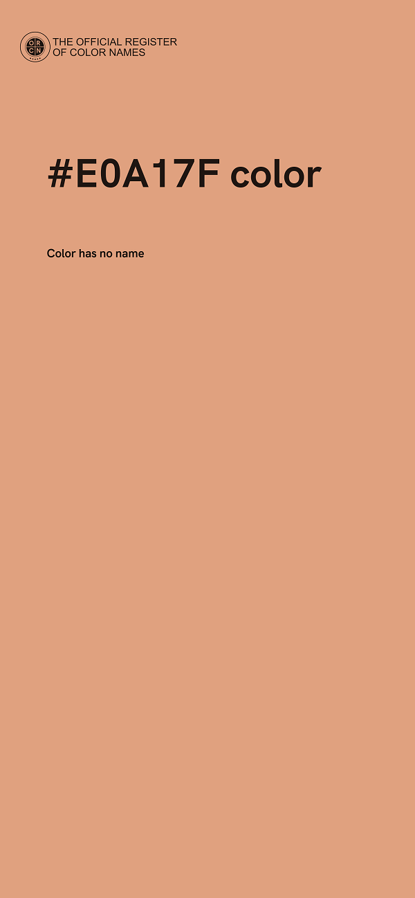 #E0A17F color image