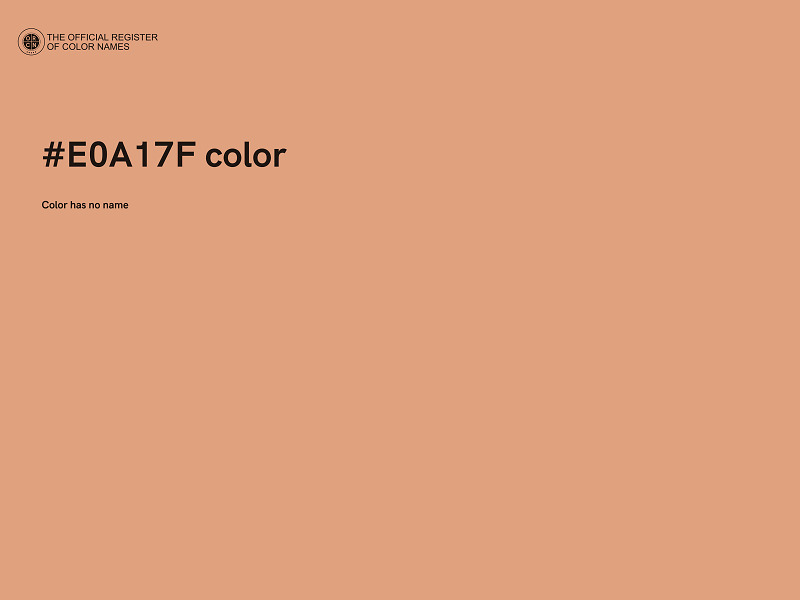 #E0A17F color image