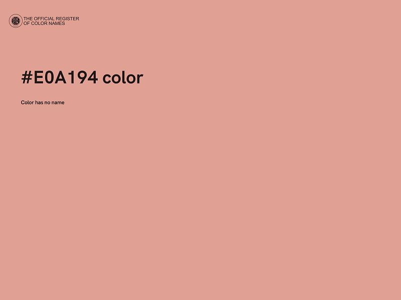 #E0A194 color image