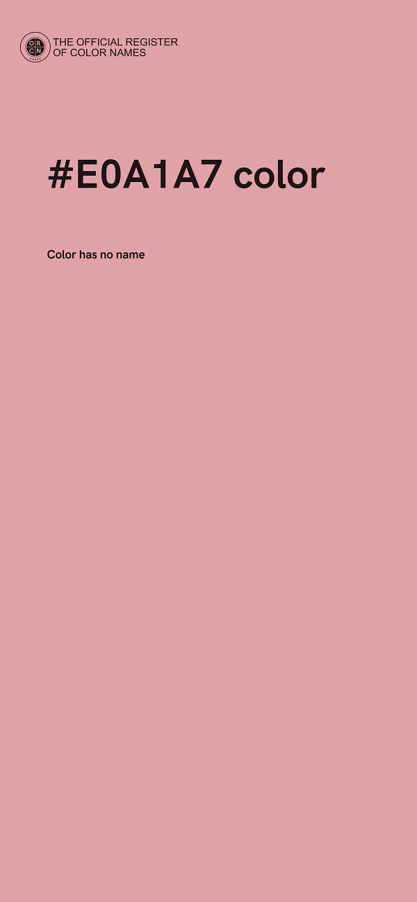 #E0A1A7 color image