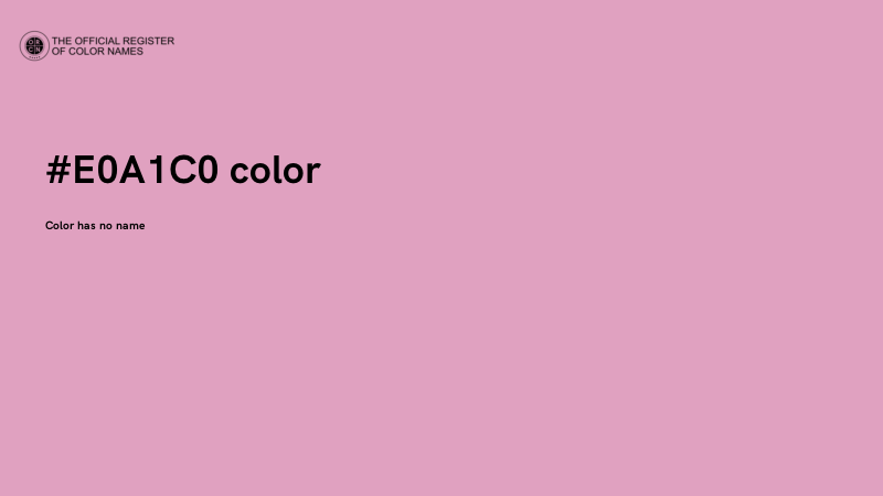 #E0A1C0 color image