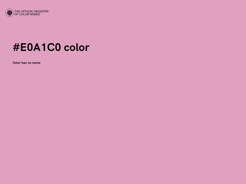 #E0A1C0 color image