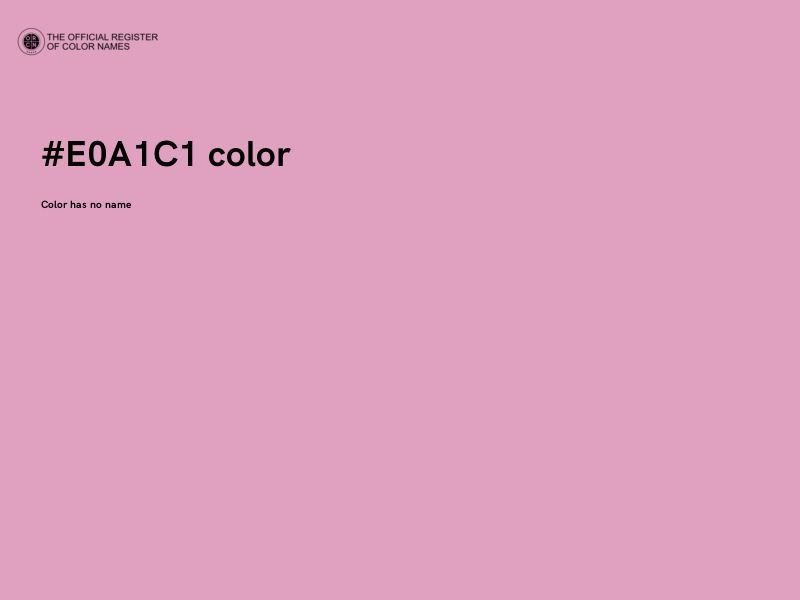 #E0A1C1 color image